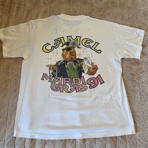 Vintage Men’s L 1991 Joe Camel Mardi Gras T-Shirt